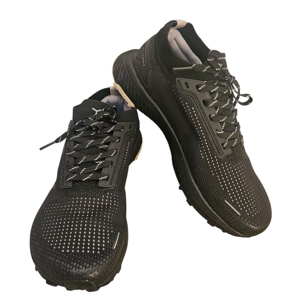 New FLUX Adapt Trail Runner Black Women's 9.5 Men's 8 Knit Hiking Shoes Outdoors